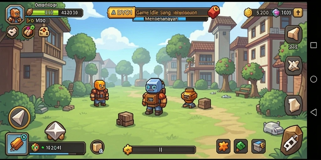 Tangkapan layar DYO1 menunjukkan gameplay Idle yang seru dan menarik.