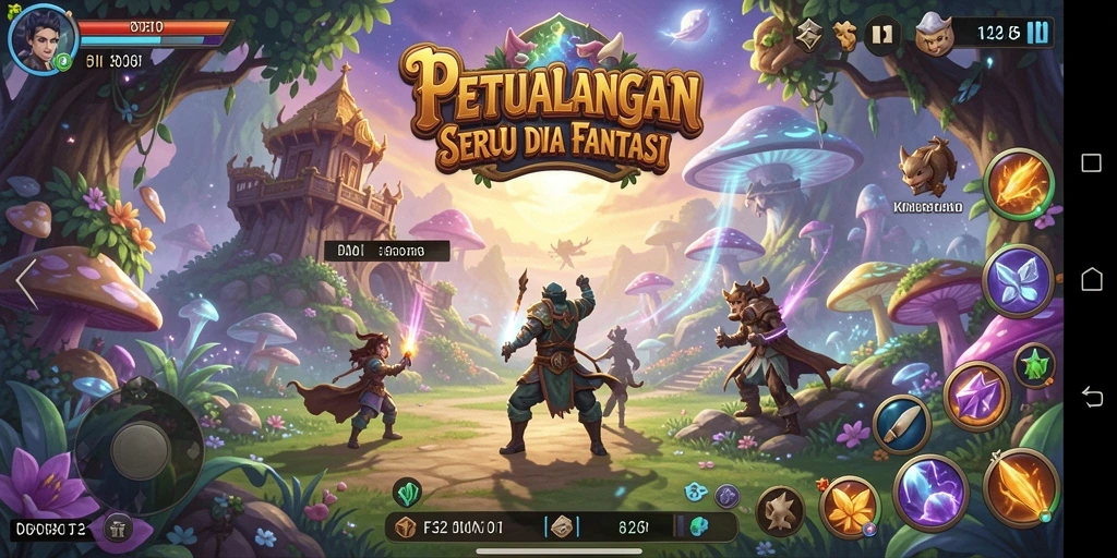 Tampilan gameplay F32 yang menakjubkan dan seru dalam petualangan.