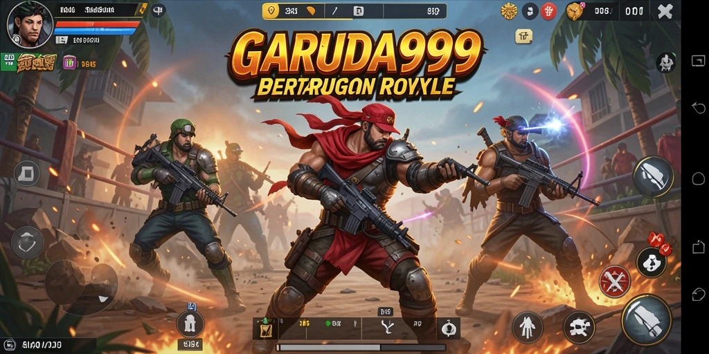 Tampak penuh aksi di battlefield GARUDA999.