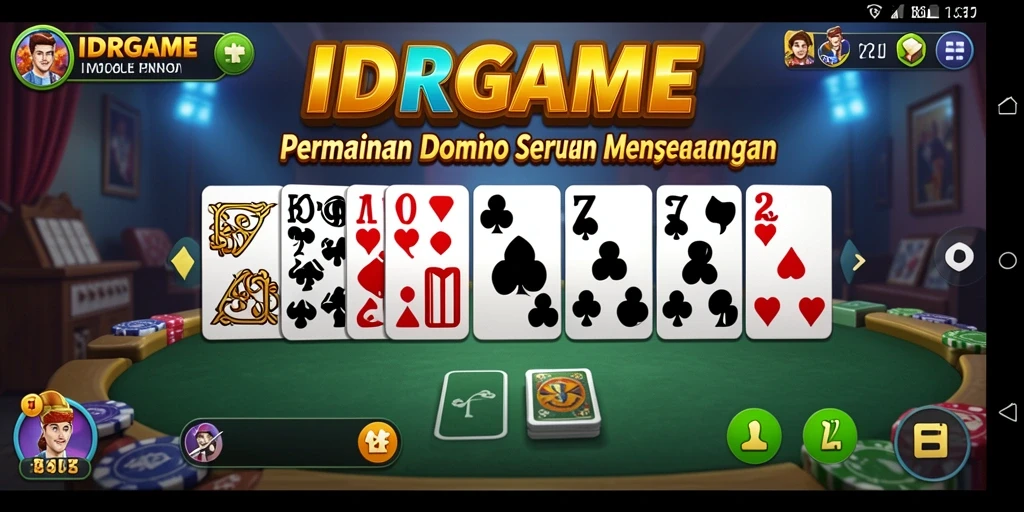 Screenshot gameplay seru dari IDRGAME yang menampilkan aksi domino.