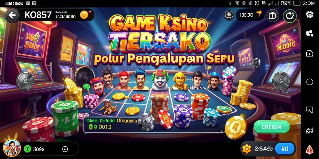 Tampilan gameplay KO857 menampilkan aksi seru di kasino virtual.