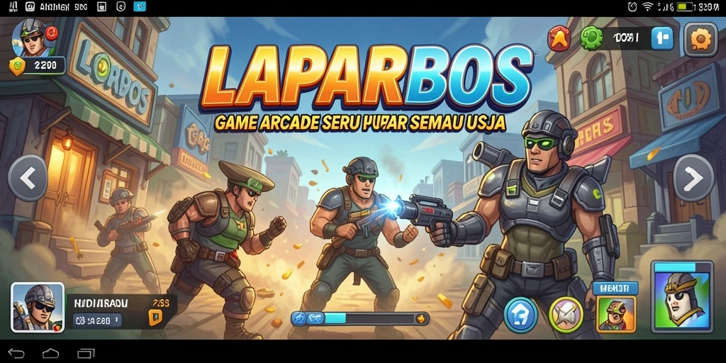 Tangkapan layar LAPARBOS menampilkan aksi gameplay Arcade yang mengasyikkan.