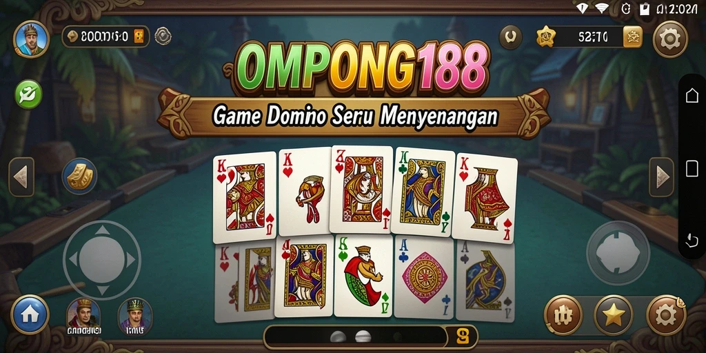 Tangkapan layar OMPONG188 menampilkan gameplay domino yang menarik dan interaktif.