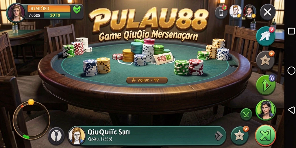 Tampilan gameplay PULAU88 yang menarik dan penuh aksi QiuQiu.