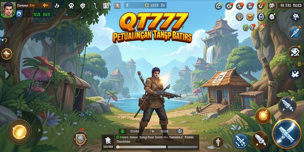 Tampilan gameplay QT777 menampilkan eksplorasi dunia terbuka yang menakjubkan.