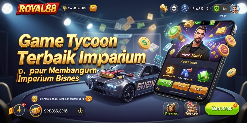 Gameplay seru ROYAL88 dengan strategi pembangunan bisnis.