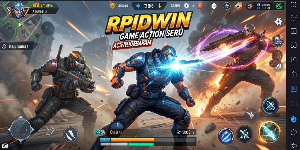 Screenshot gameplay RPIDWIN menampilkan aksi mendebarkan dan grafis memukau.