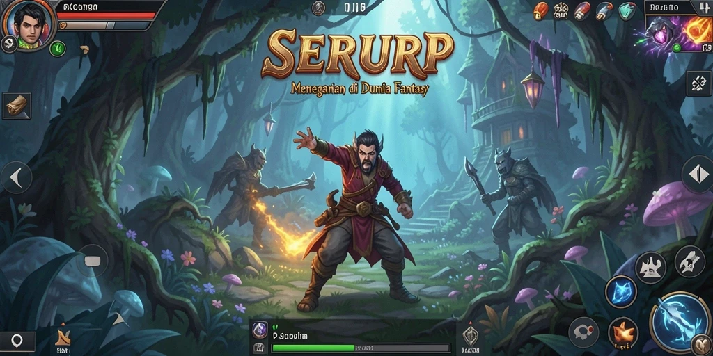 Tangkapan layar utama dari gameplay <strong>SERURP</strong> yang menampilkan aksi petualangan seru.
