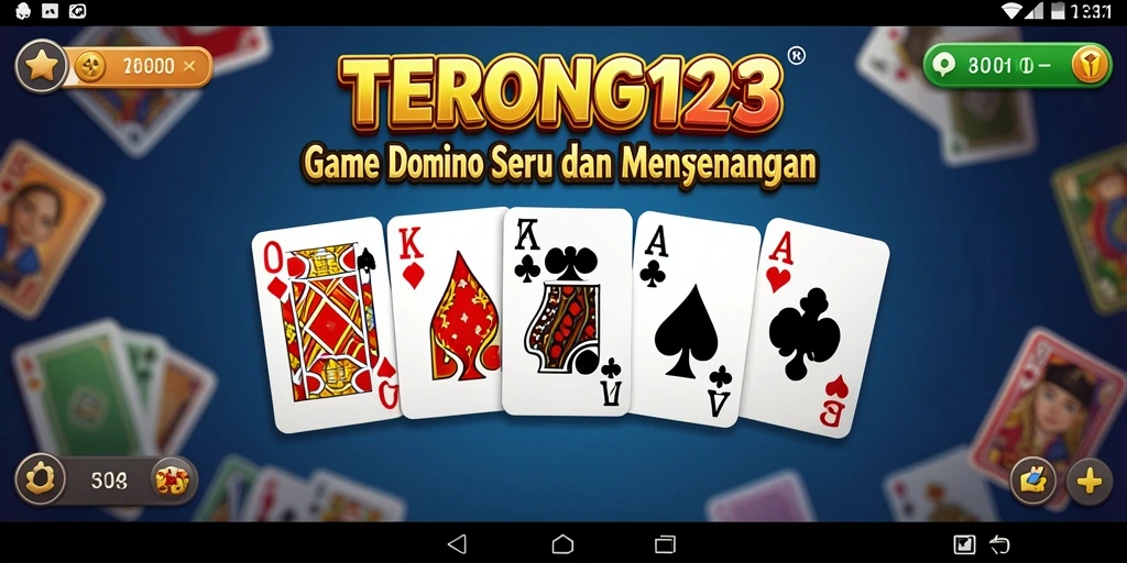 Tampilan gameplay seru dalam game Domino TERONG123.